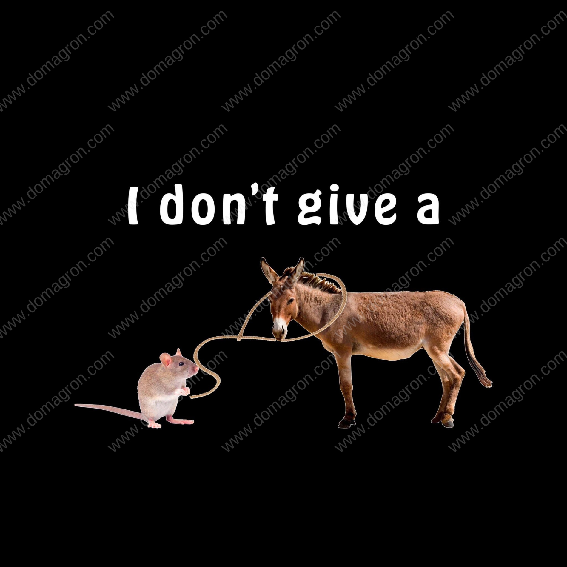 I Dont Give A Rats Ass Shirt Direct To Film Dtf Heat Transfer S