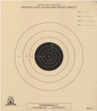 B-2 - 50 Foot Slow Fire Pistol Target Official NRA Target