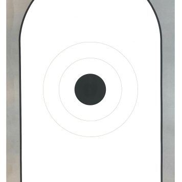 AP-1 Bianchi Cup Action Pistol with Black Center Official NRA Target on Tagboard (Pack of 50)