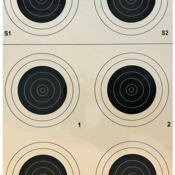 A-23/6 50 Yard Smallbore Rifle Target (Pack of 100)