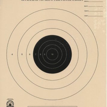 B-4 - 20 Yard Slow Fire Target Official NRA Target
