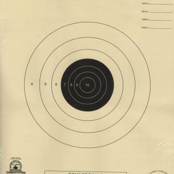 B-2 Weather Resistant 50 Foot  Flow Fire Pistol Target Official NRA Target (48 Pack) with Rite in The Rain Technology