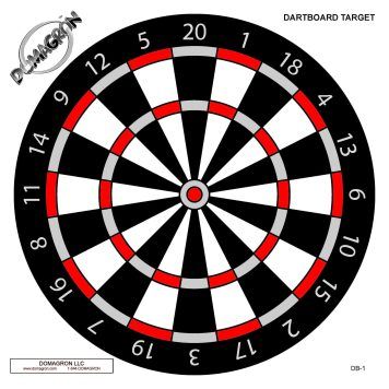 Dart Board Shooting Target (100 Pack)