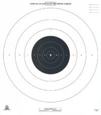 B-6 - 50 Yard Slow Fire Pistol Target Official NRA Target (Pack of 100)