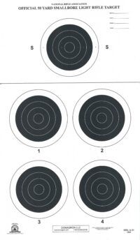 A-31 50 Yard Smallbore Rifle Target (Pack of 100)