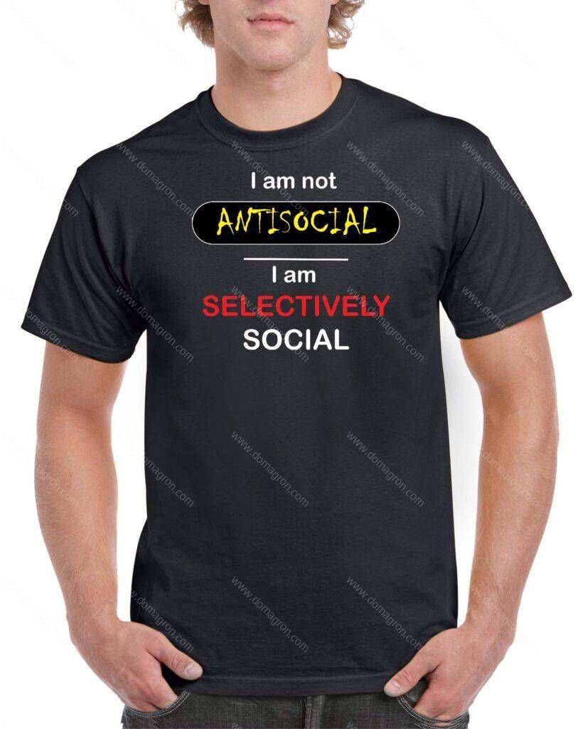 I'm Not Antisocial I'm AntiStupid Funny Dames Grijs T-Shirt Size S