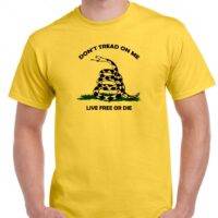 Don't Tread on Me ~ Live Free or Die~ Gadsden Flag Shirt U-261