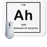 Ah~The Element of Surprise ~ Periodic Table of the Elements Mouse Pad