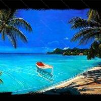 Beach Solace Scene License Plate