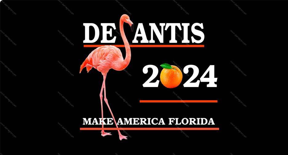 Desantis 2024 Make America Florida License Plate DOMAGRON