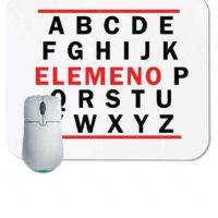 Elemeno Alphabet Mouse Pad