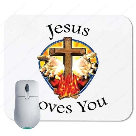 Jesus Loves You Mouse Pad