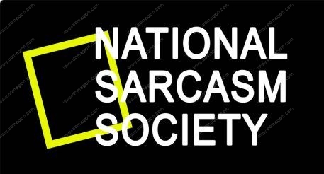 National Sarcasm Society License Plate