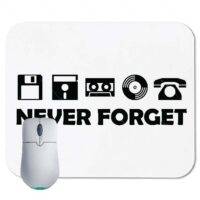 Never Forget - 50's to 80's Retro Mouse Pad