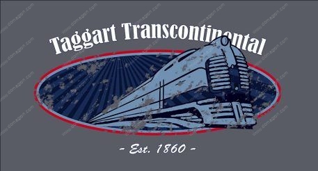 Taggart Transcontinental Atlas Shrugged License Plate