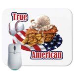 Baseball and Apple Pie, True American Mouse Pad