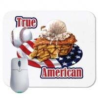 Baseball and Apple Pie, True American Mouse Pad