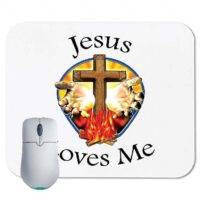 Jesus Loves Me Mouse Pad