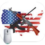 2nd Amendment Arms on American Flag Mouse Pad