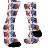 2nd Amendment Arms on American Flag Socks