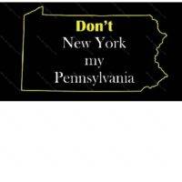 Don't NY My PA License Plate