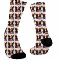 Eagle with Flag and Shield Socks