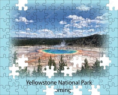 Yellowstone National Park Puzzle - Colorful Prism