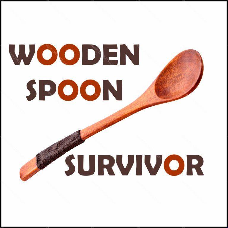 Wooden Spoon Survivor Shirt Direct to Film (DTF) Heat Transfer S-215