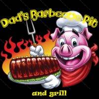Dad's Barbecue Pit and Grill Direct to Film (DTF) Heat Transfer F-568