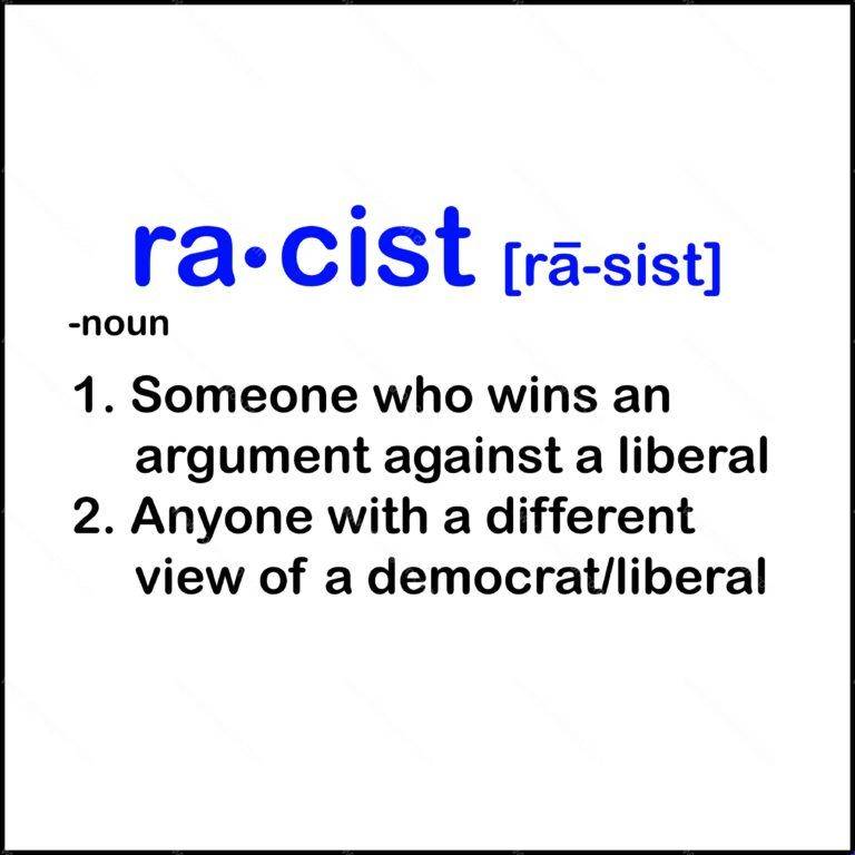 Definition of Racist Shirt Direct to Film (DTF) Heat Transfer E-483