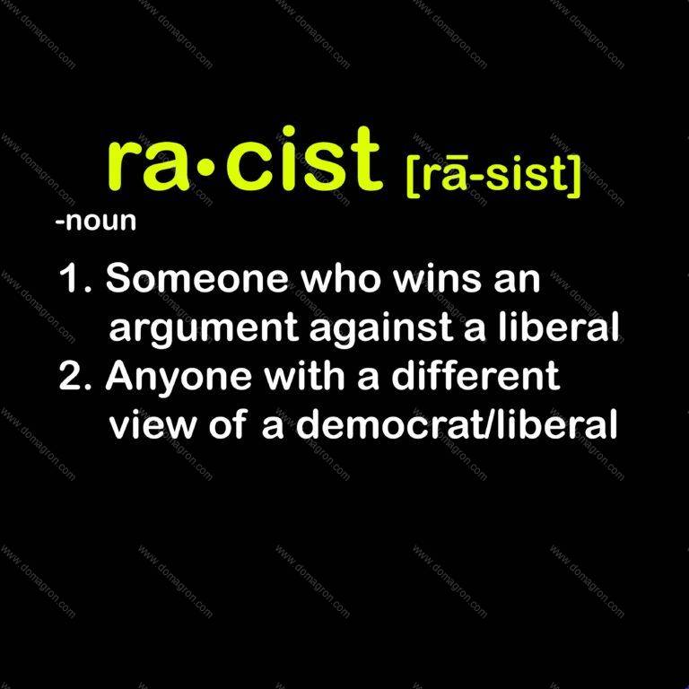 Definition of Racist Shirt Direct to Film (DTF) Heat Transfer E-483