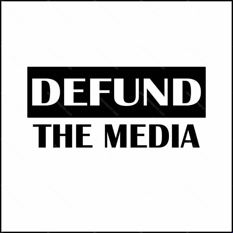 Defund the Media Shirt Direct to Film (DTF) Heat Transfer S-416