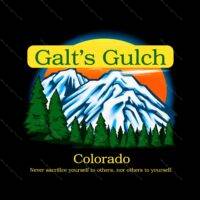 Galt's Gulch ~ John Galt of Atlas Shrugged  Metal Photo A-348