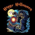 Happy Halloween Ghoul Shirt Direct to Film (DTF) Heat Transfer H-330