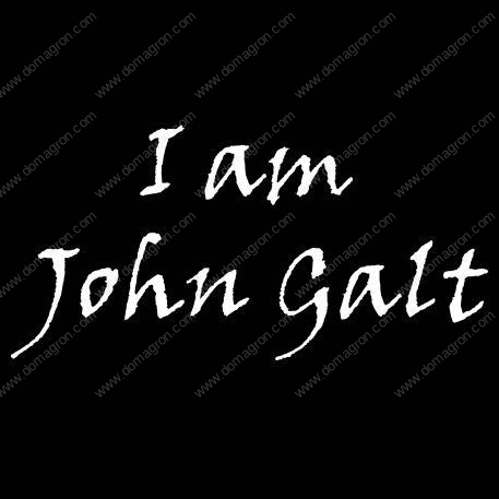 I am John Galt  Metal Photo A-520