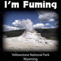 I'm Fuming Yellowstone National Park Geyser Shirt Direct to Film (DTF) Heat Transfer K-321