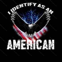 I Identify as an American Metal Photo W-72