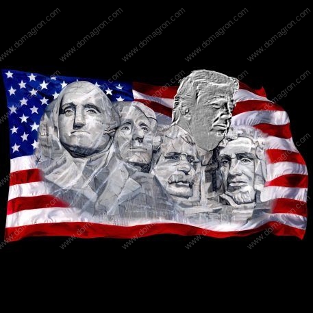 Trump Mount Rushmore Shirt Direct to Film (DTF) Heat Transfer T-293