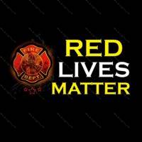 Red Lives Matter ~ Firefighter support shirt Direct to Film (DTF) Heat Transfer W-343