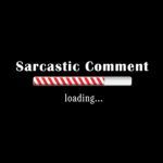 Sarcastic Comment Loading  Metal Photo S-417