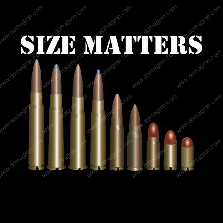 Size Matters - Second Amendment Supporter Shirt Direct to Film (DTF) Heat Transfer N-305