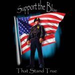 Support the Blue - Law Enforcement Supporter  Direct to Film (DTF) Heat Transfer W-182