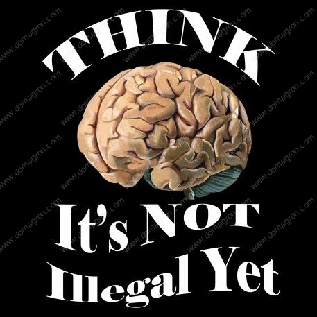 Think - It's Not Illegal Yet  Metal Photo S-190