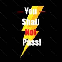 You Shall Not Pass!  ~ Lord of the Rings Direct to Film (DTF) Heat Transfer F-242