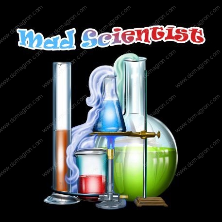 Mad Scientist  Metal Photo F-323