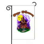 Happy Halloween Garden Flag Haunted House