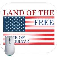 Land Of The Free Home Of The Brave Mouse Pad