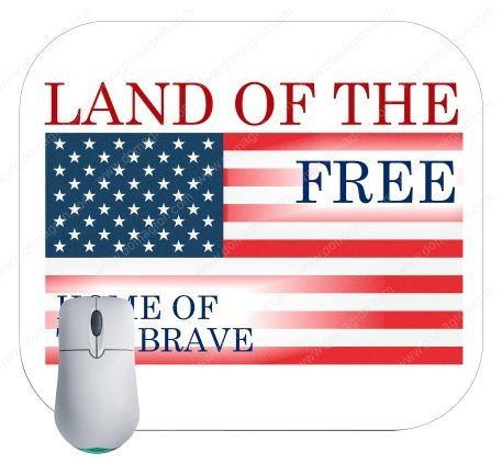 Land Of The Free Home Of The Brave Mouse Pad