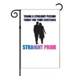 Straight Pride Garden Flag