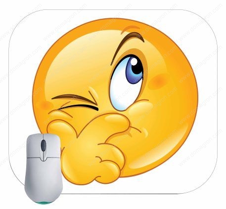 Suspecting Befuddled Emoji Mouse Pad